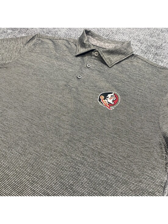 Vineyard Vines Other - Florida State Seminole Vineyard Vines Performance Polo Shirt Mens M Gray Striped